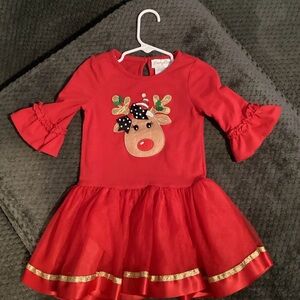 Red Reindeer Dress and moose dress bundle